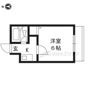 モンテレジデンス京都駅前【202号室】の間取り