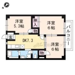 プリムラU21【103号室】の間取り