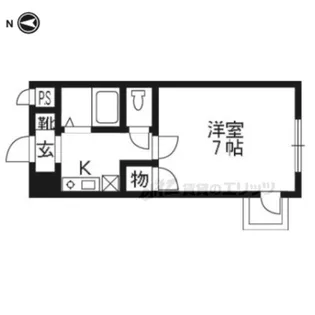グランタック河原町五条【408号室】の間取り