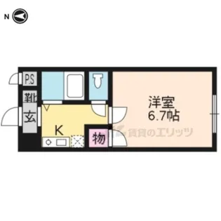 グランタック河原町五条【501号室】の間取り