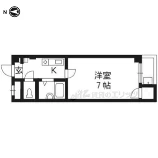 CSガーデン山科【303号室】の間取り