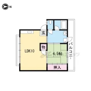 山伴マンション【305号室】の間取り