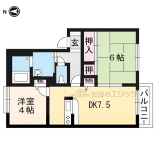 アイランド22壱番館【206号室】の間取り