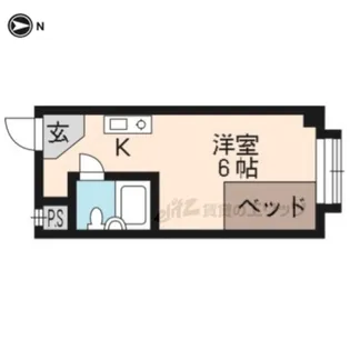 ハイツくすの木【310号室】の間取り