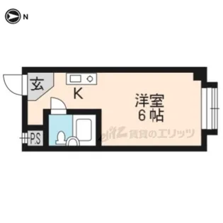 ハイツくすの木【409号室】の間取り