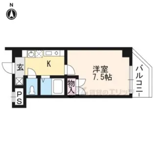 アッツ堀川【205号室】の間取り