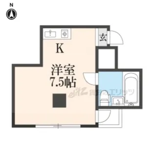 カーサデ河原町【501号室】の間取り