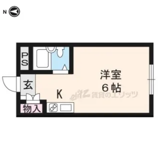 1Rの間取り画像