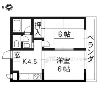 エスポワール雅【4階】の間取り