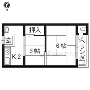 ヤマニ荘【1号室】の間取り
