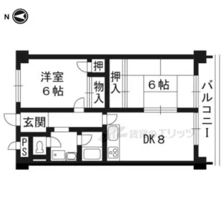 ルシエール川豊【202号室】の間取り