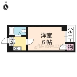 ヒューマンハイツ御室【307号室】の間取り