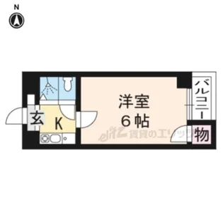 ヒューマンハイツ御室【306号室】の間取り
