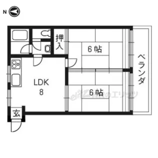 タナカビル【401号室】の間取り