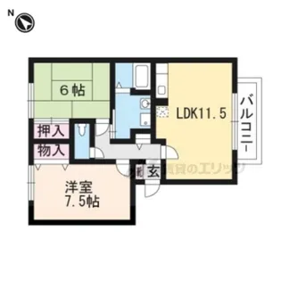 Thick Forest【B305号室】の間取り