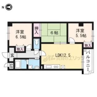 フォートレス朱雀野【303号室】の間取り