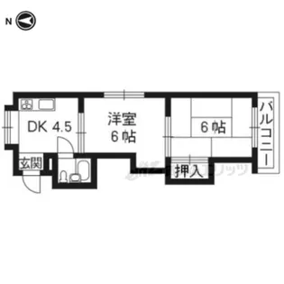吉祥院ドルフ21【501号室】の間取り