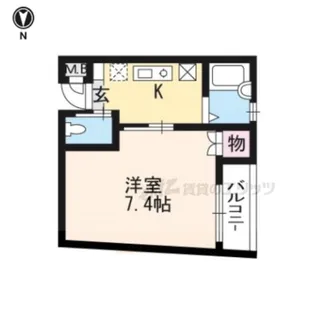 トーセイあをき【402号室】の間取り