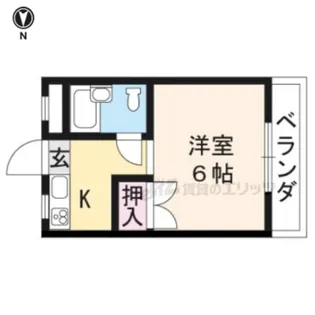 ドムス松ヶ崎【105号室】の間取り