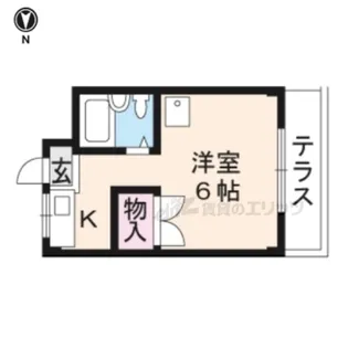 ドムス松ヶ崎【106号室】の間取り