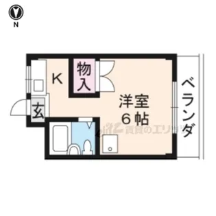 ドムス松ヶ崎【101号室】の間取り