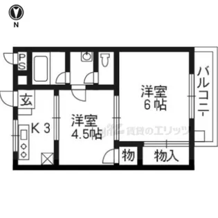 松井マンション【201号室】の間取り