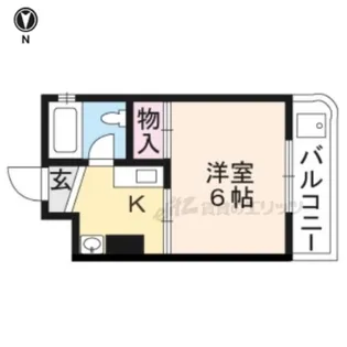 銀閣寺南【206号室】の間取り