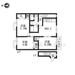 アンプルール?【201号室】の間取り