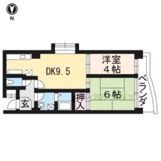 パラシオ西洞院【5階】の間取り