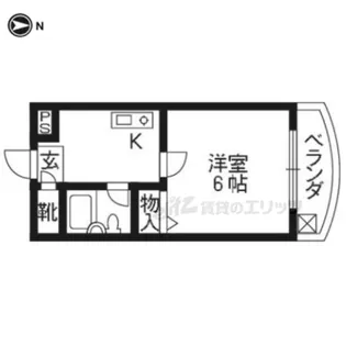 1Kの間取り画像