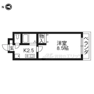 メゾンクレール【103号室】の間取り