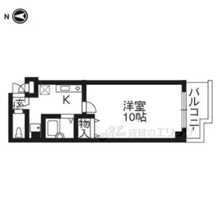 メゾンクレール【106号室】の間取り