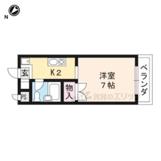 エランビタール【101号室】の間取り
