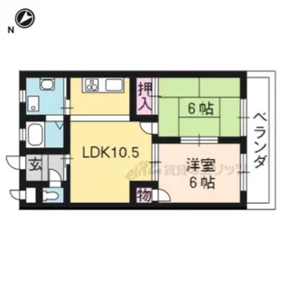 シビマンション【402号室】の間取り
