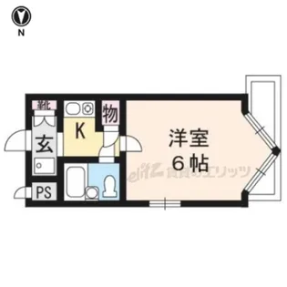 DETOM?1鴨川【304号室】の間取り