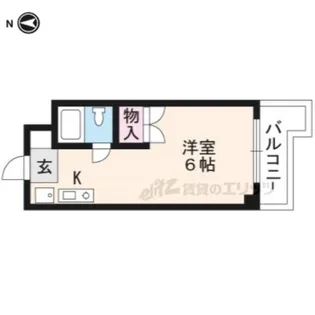 ボーン宇治?号館【3階】の間取り