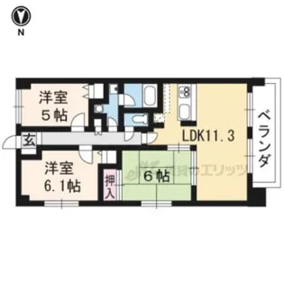 「プリマベーラ北山」【4階】の間取り
