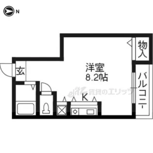 ファーストコート七条烏丸【4-A号室】の間取り