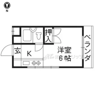 ノアーズアーク東寺【205号室】の間取り