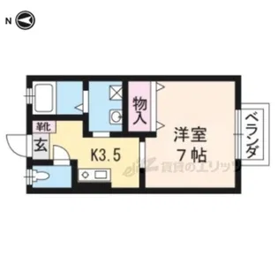 エスポワール・セタ【102号室】の間取り