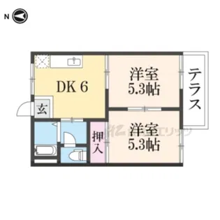 セントラルヴィレッジ【103号室】の間取り