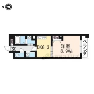 VAIL京都御苑【502号室】の間取り