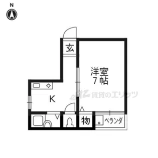 Nスクエア【206号室】の間取り