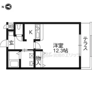 ラフィーネ桂?【2階】の間取り