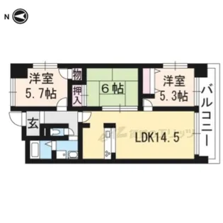 アメニティーRITTO【5階】の間取り