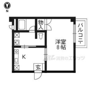 カルティエ・フルール【103号室】の間取り