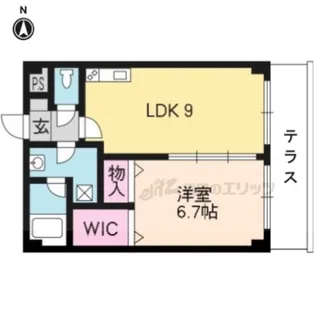 ネオクレスト壱番館【105号室】の間取り