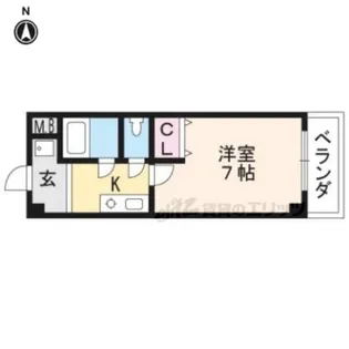 サンハイツ大新【510号室】の間取り