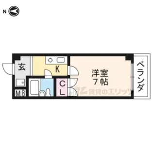 サンハイツ大新【305号室】の間取り