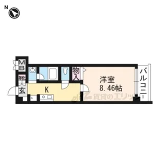 Jumeaux Honnetete【8階】の間取り